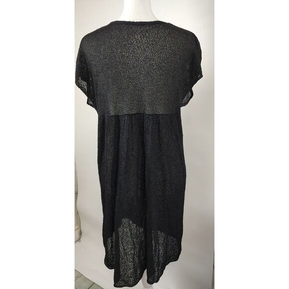 Free People Knit See Through Tunic Dress/Cover Up Swimmsuit Black Size XS - Picture 2 of 6